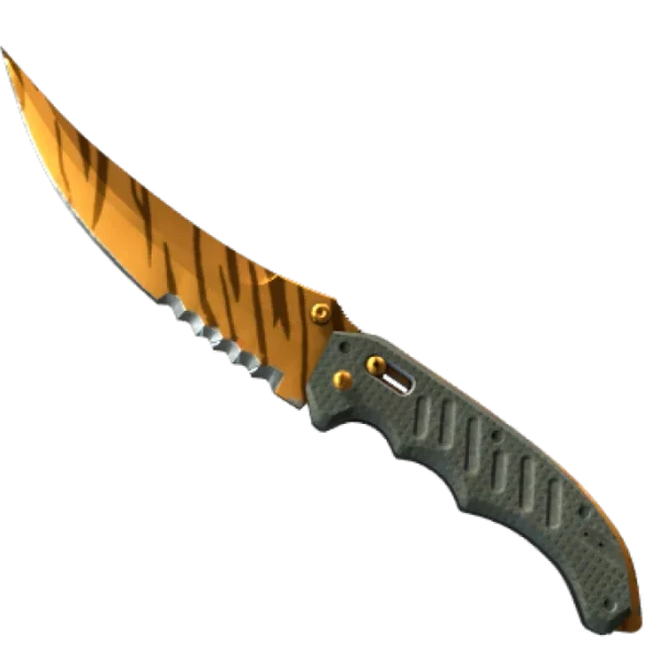★ StatTrak™ Flip Knife | Tiger Tooth (Factory New)