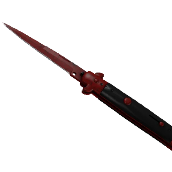 ★ StatTrak™ Stiletto Knife | Crimson Web (Minimal Wear)