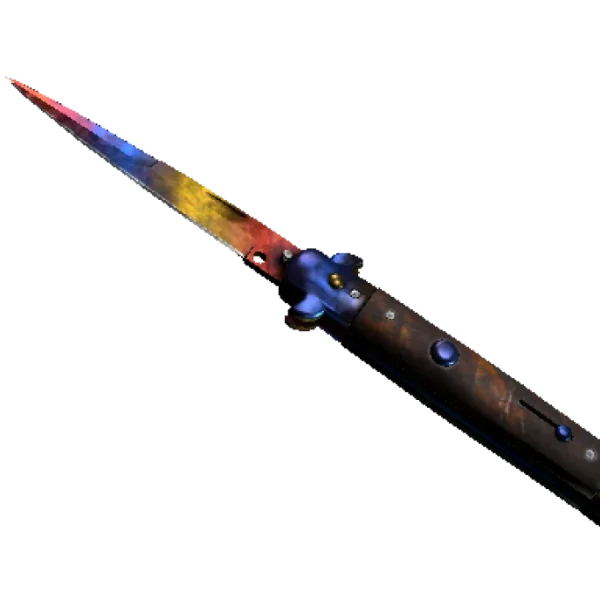 ★ StatTrak™ Stiletto Knife | Marble Fade (Minimal Wear)
