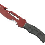 ★ StatTrak™ Survival Knife | Crimson Web (Battle-Scarred)