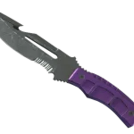 ★ StatTrak™ Survival Knife | Ultraviolet (Battle-Scarred)